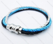 Stainless Steel Leather Bracelets - KJB030080