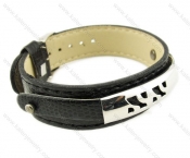 Stainless Steel Leather Bracelets - KJB060008