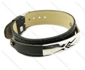 Stainless Steel Leather Bracelets - KJB060009