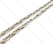 565 × 8 mm Stainless Steel Stamping Necklaces - KJN140016