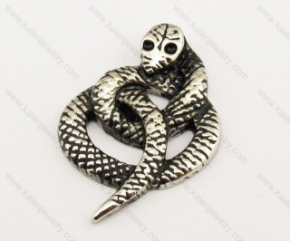 Stainless Steel Snake Pendant - KJP051011