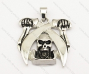 Stainless Steel Pirate Skull Pendant - KJP051017