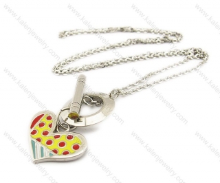 Stainless Steel Stamping Necklaces - KJN160003