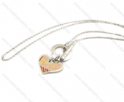 Stainless Steel Stamping Necklaces - KJN160004
