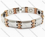 Special Shiny Polished and Two Tone Plating Tungsten Carbide Bracelet - KJB270046