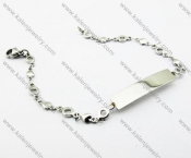 165 × 4mm Cheap Stainless Steel Bracelet - KJB150003