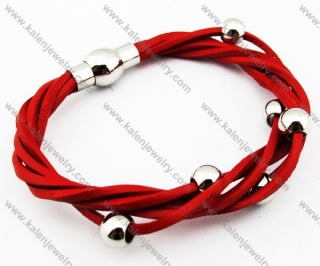 Stainless Steel Leather Bracelets - KJB030092