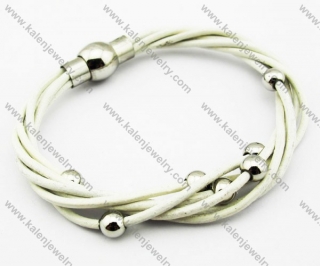 Stainless Steel Leather Bracelets - KJB030103