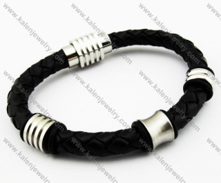 Stainless Steel Leather Bracelets - KJB030107