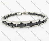 Tungsten and Black Ceramic Bracelets - KJB270066