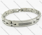Tungsten Inlay Zircon Bracelets - KJB270079