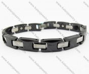 Black Ceramic and Tungsten Bracelets - KJB270085
