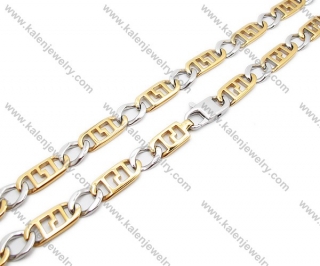 Stainless Steel Gold Plating Necklaces - KJN200053