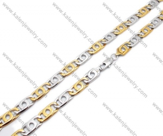 Stainless Steel Gold Plating Necklaces - KJN200054