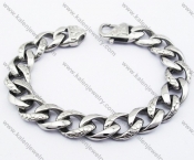 Stainless Steel Biker Bracelet For Men - KJB200077