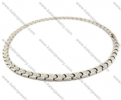 Stainless Steel Magnetic Necklaces - KJN250006