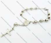 220 × 8 mm Stainless Steel Fashion Rosaries Bracelet - KJB100020