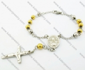 200 × 6 mm Stainless Steel Fashion Rosaries Bracelet - KJB100023