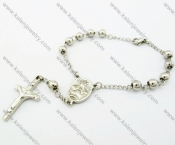 200 × 6 mm Stainless Steel Fashion Rosaries Bracelet - KJB100024