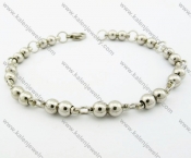 215 × 6 mm Stainless Steel Fashion Rosaries Bracelet - KJB100027