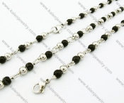 316L Stainless Steel Rosaries Jewelry Sets - KJS100007