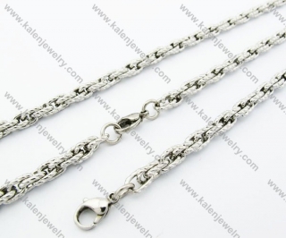 Stainless Steel Necklace and Bracelet Jewelry Sets - KJS100010