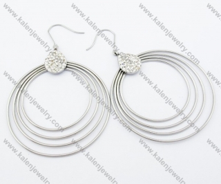 Stainless Steel Line Earrings - KJE050781