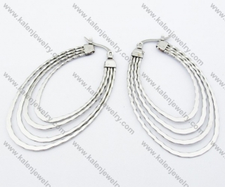 Stainless Steel Line Earrings - KJE050792
