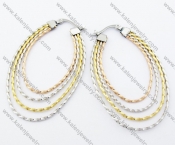 Stainless Steel Line Earrings - KJE050798