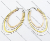 Stainless Steel Line Earrings - KJE050800