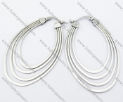Stainless Steel Line Earrings - KJE050801