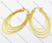 Stainless Steel Line Earrings - KJE050802