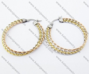 Stainless Steel Line Earrings - KJE050805