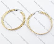 Stainless Steel Line Earrings - KJE050806