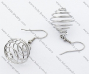 Stainless Steel Line Earrings - KJE050814