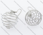 Stainless Steel Line Earrings - KJE050815