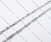 550×4mm Stainless Steel Stamping Necklaces - KJN150047