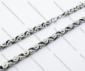 610×6mm Stainless Steel Biker Necklace For Men - KJN150051