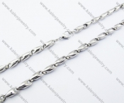 600×6mm Stainless Steel Stamping Necklaces - KJN150056