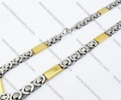 600×10mm Stainless Steel Stamping Necklaces - KJN150087