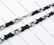 540×11mm Black Plating Stainless Steel Necklace For Men - KJN150100