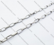 545×6mm Stainless Steel Stamping Necklaces - KJN150111