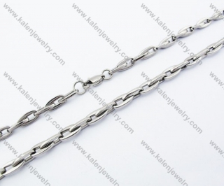 490×5mm Stainless Steel Stamping Necklaces - KJN150124