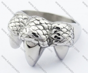 Stainless Steel Bear Claw Ring - KJR330039
