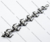 Stainless Steel Cow Skull Bracelet - KJB170074