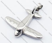 Smooth Stainless Steel Aircraft Pendant - KJP330014