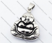 Stainless Steel Maitreya Buddha Pendant - KJP330033