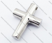 Smooth Stainless Steel Cross Pendant - KJP330034