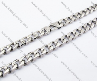 600×14mm Stainless Steel Necklace - KJN100035