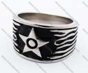 Stainless Steel Star Ring - KJR330045